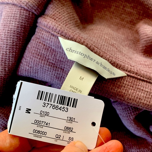 Christopher&Banks NWT waffle tunic - Picture 3 of 5